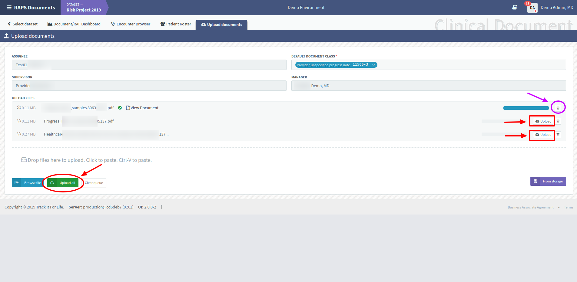 Figure 2.3: Upload documents